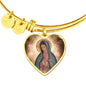 Our Lady of Guadalupe Heart Bangle Bracelet