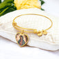 Our Lady of Guadalupe Heart Bangle Bracelet
