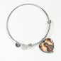 Our Lady of Guadalupe Heart Bangle Bracelet