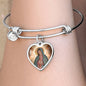 Our Lady of Guadalupe Heart Bangle Bracelet