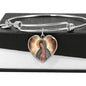 Our Lady of Guadalupe Heart Bangle Bracelet