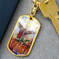 The Battle Cry of St. Michael the Archangel Swivel Keychain
