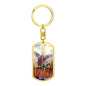 The Battle Cry of St. Michael the Archangel Swivel Keychain