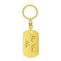 The Battle Cry of St. Michael the Archangel Swivel Keychain