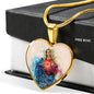 Immaculate Heart of Mary Pendant with Chain