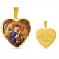 Our Lady of Perpetual Help Heart Pendant Bangle Charm
