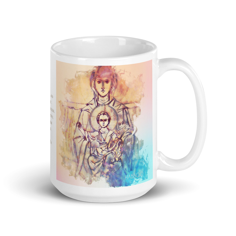 Madonna and Child Enthroned Ceramic Mug