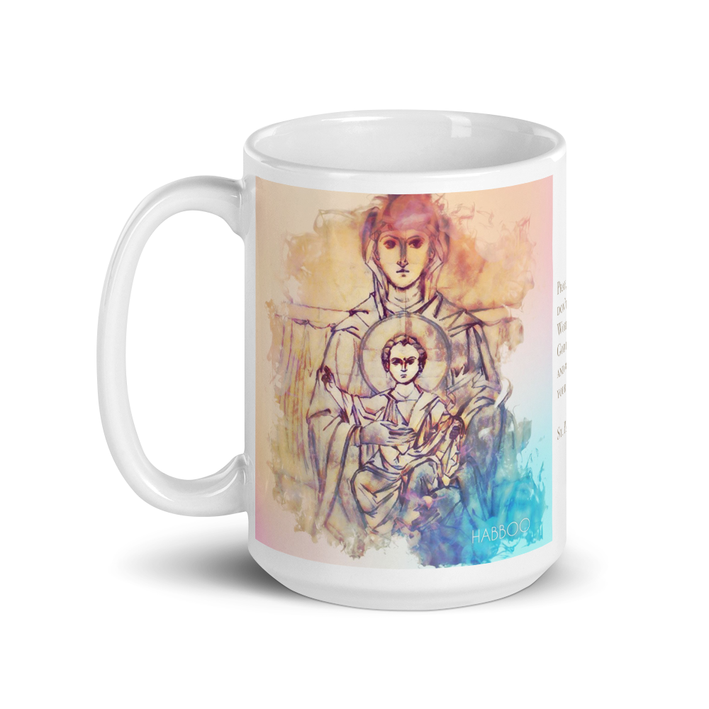 Madonna and Child Enthroned Ceramic Mug